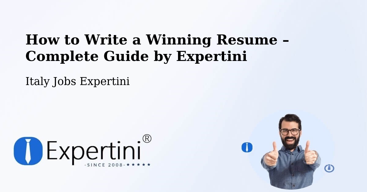 Resume Writing Guide for Job Seekers – Bergamo - Bergamo, Italy Jobs Expertini